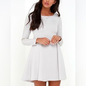 LuLu’s Hello There Beaded Long Sleeve Mini Dress